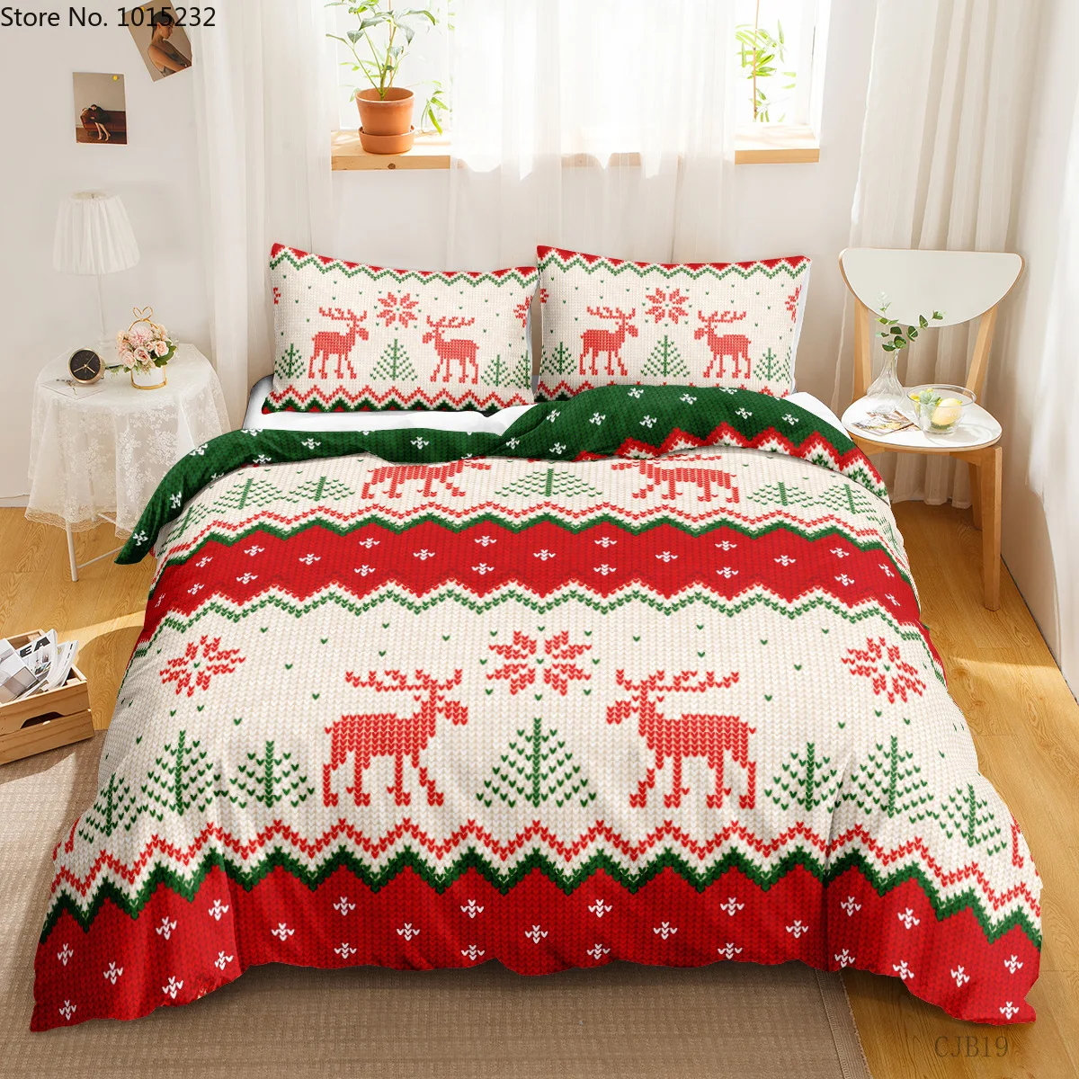 

Merry Christmas 3D Printed Bedding Set Duvet Covers Pillowcases Comforter Bedding Set Bedclothes Bed Linen 01