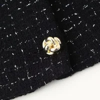 HXAO 2024 Woman Short Sets Fashion Woman 2024 Tweed Vest Short Shorts Suits Elegant Female Sets Short Sets Two Pieces Set - Image 6