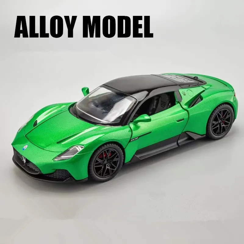 New 1:24 Maserati MC20 Supercar Alloy Car Model With Pull Back
