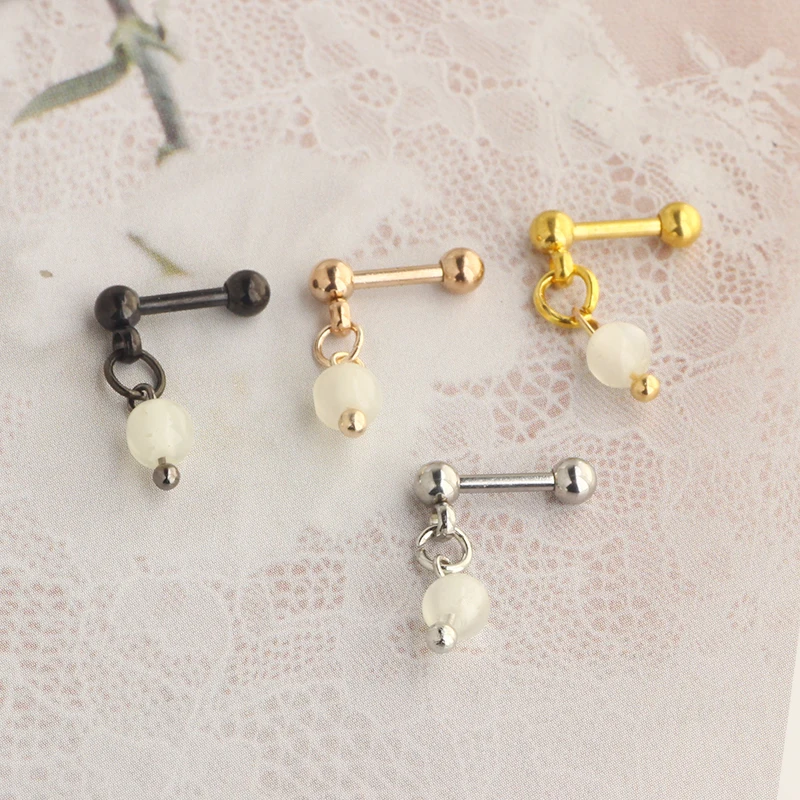 16G Earring Studs Ball Stainless Steel Post Back Ball Screw Men Women Boy Girl Nose Helix Cartilage Ear Lobe Small Cute Piercing