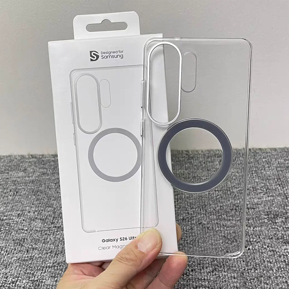 Magnetic Clear Transparent Hard Phone Case