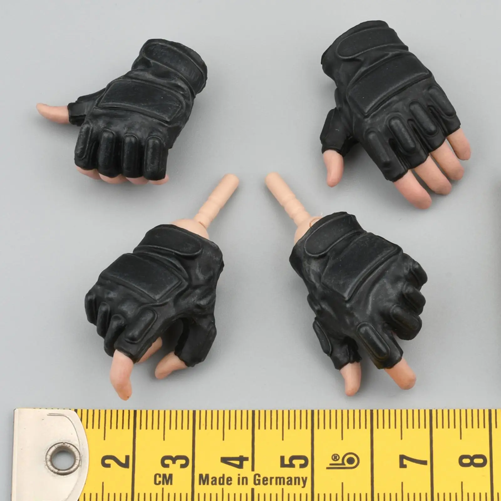 4Pcs 1/6 Scale Soldier Gloves Hands Doll Decor for 12