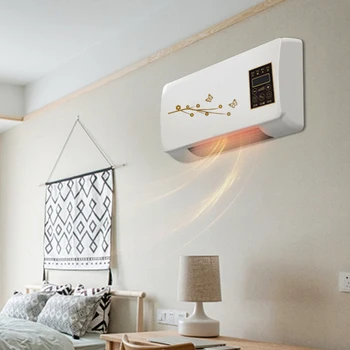 Electric Space Heater Cooling Heating Wall Mounted Air Conditioner with Digital Display Remote Control for Home EU/US/UK 1