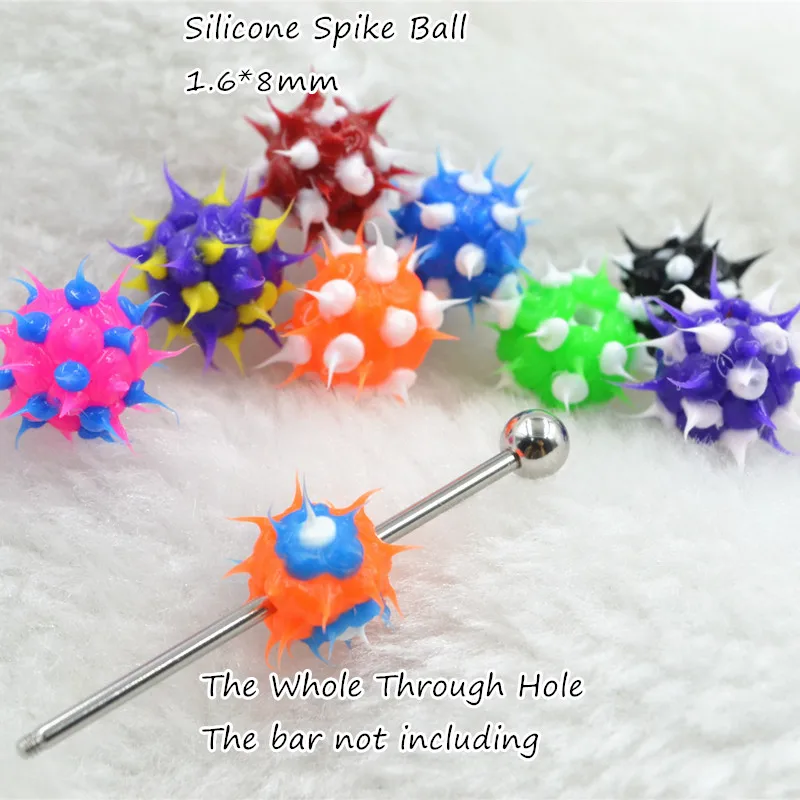 100pcs/lot Spike Koosh Ball Replacement Body piercing jewelry DIY