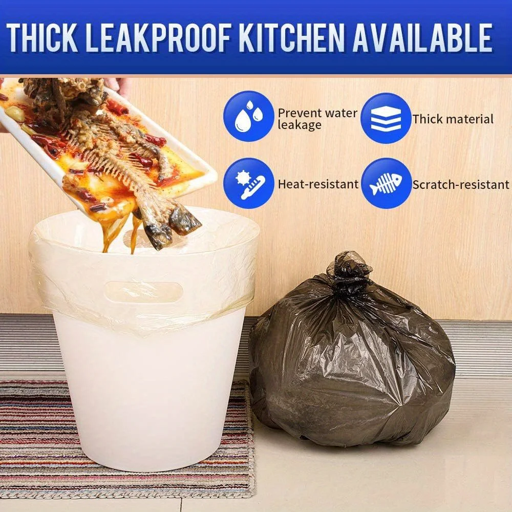 Trash Bags Polyester Garbage Bag 45x50cm 100counts/roll for Home Dormitory Use