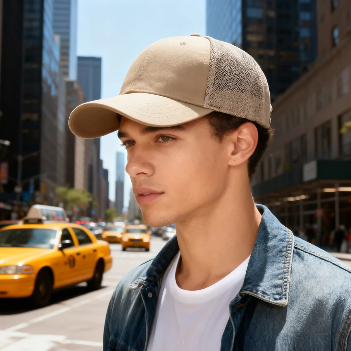 Ultra-Thin Men's Baseball Cap for Summer Outdoor Sports, Mesh Breathable Large Head Circumference Sun Hat for Women, Suitable for Travel and Shopping