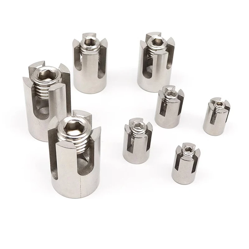 Set 12 Morsetti Per Fune In Acciaio Inox - Serracavi Con Bullone, Per Fissaggio Sicuro Di Cavi Metallici - Foto 4