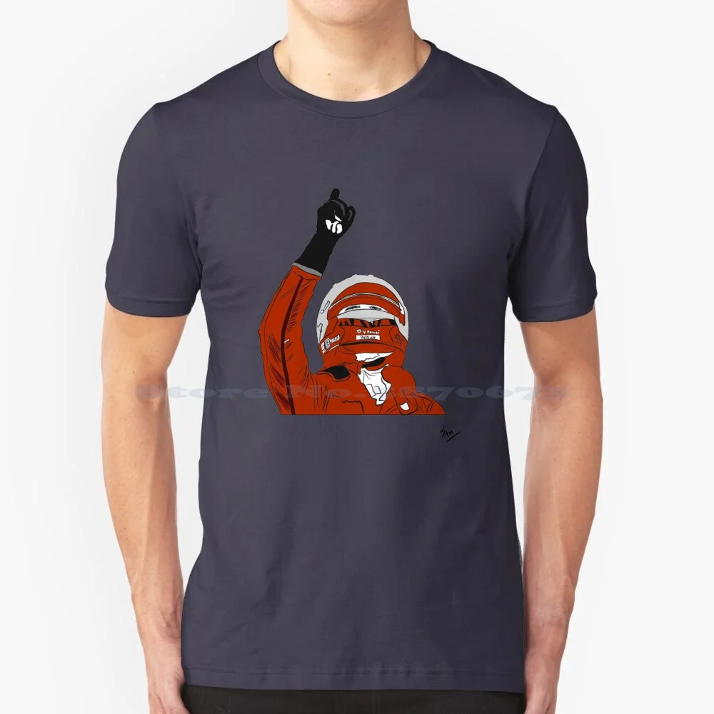 Charles Leclerc Cartoon Image T Shirt 100% Cotone Tee Leclerc Charles 2020 Scuderia