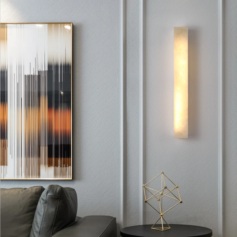 LED Wall Lamp Wall Light Artpad Natural Marble Wall Lamp for Living Room Hallway Stairs