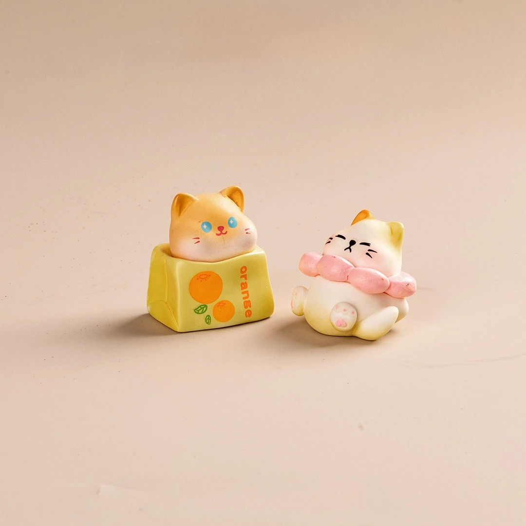 Cute Cat Animal Car Decoration Resin Craft Miniature Figure Tiny For Bonsai Microlandscape Fairy Garden Decor