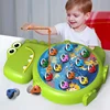 Dinosaur Simple Magnetic Fishing Toys Play Rod Game Toys Child Baby Montessori with Rod Kids Educational Rotating Gift Boy Girls 2