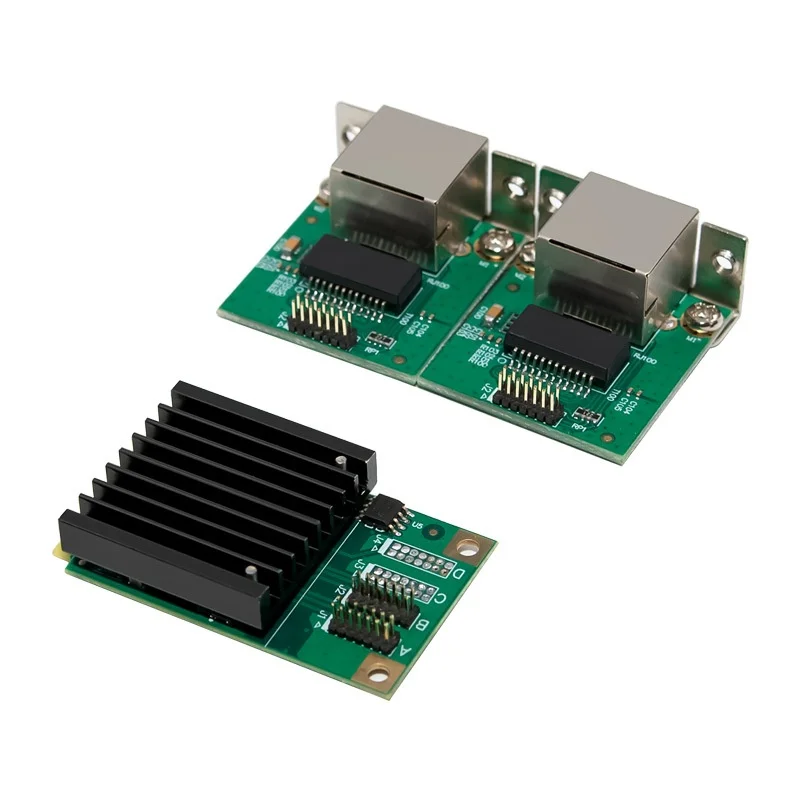 미니 PCI-Express ST7543 듀얼 포트 기가비트 서버 산업용 네트워크 카드 재고 있음