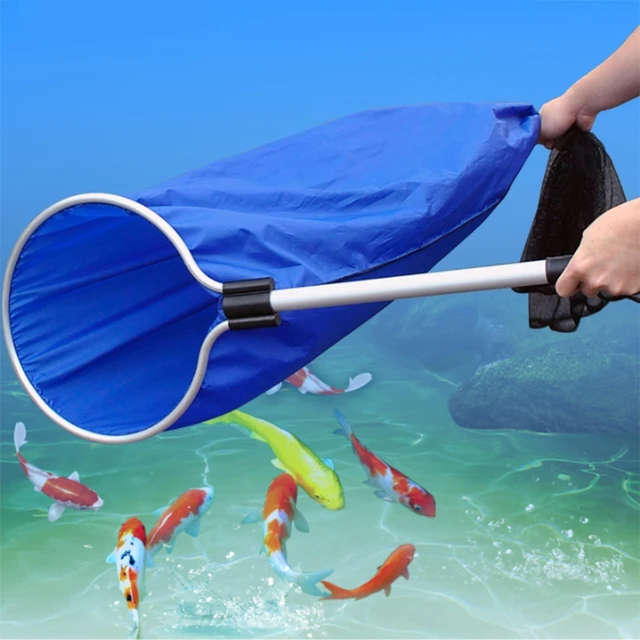 Creatures Aquarium Japanese Koi Sock Net Fishing Net Fish Landing Net Catching Net Soft Mesh Basket for Fish Breeding Accessorie 6