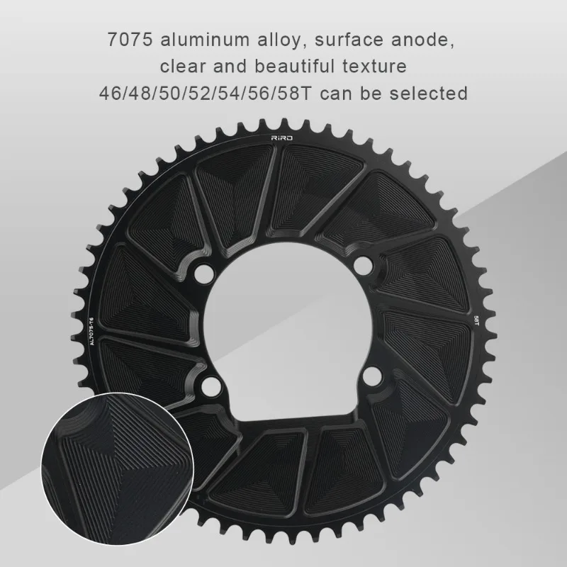 RIRO 110 BCD bike Chainring Bicycle Parts Bike Chainring 46T 48T 50T 52T 54T 56T 58T Road Bicycle Chainwheel 9/10/11/12S For SHIMANO R7000 R8000 R9100