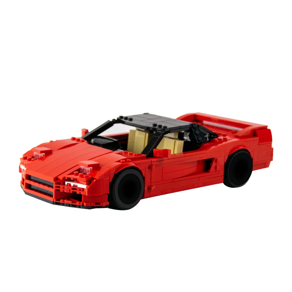 Klasyka Honda NSX 1990s Czerwony samochód sportowy Klocki
