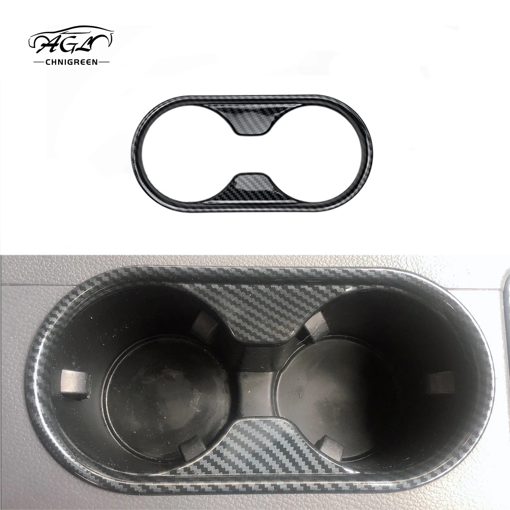 1 Pz Gear Water Cup Frame Cover Trim Abs In Fibra Di Carbonio Colore Per Ford Ranger 2015 2016 2017 2018 2019 2020 2021