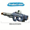 Automatic Toy Submachine Gun (P90) Electric EVA Soft Flyer Launcher High Speed Continuous Foam Blaster 3