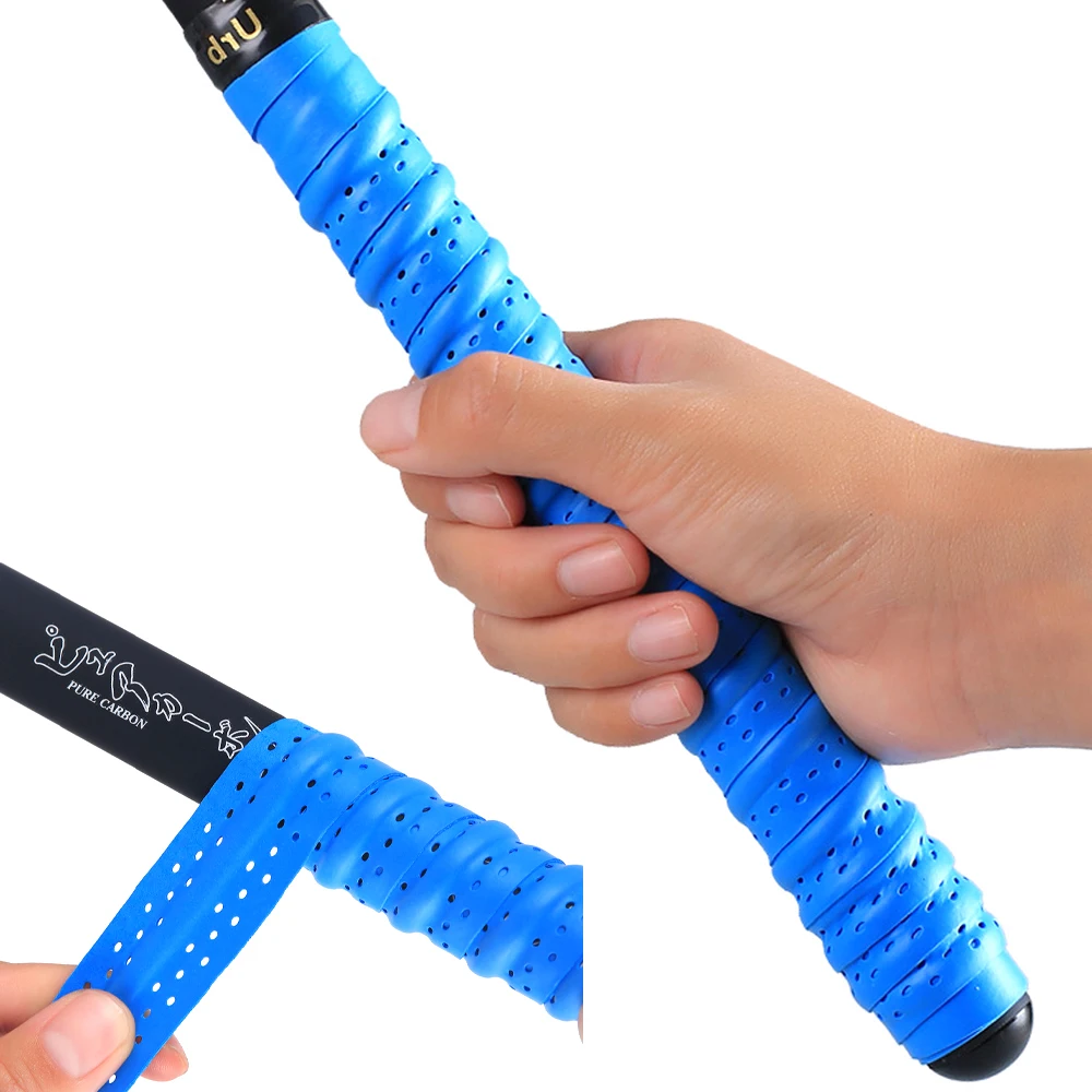 Description Picture 4 of item2pcs Sports Racket Racket Grips Anti-skid Ice Hockey Grip Tape Sweat Absorption Breathable Badminton Hockey Racquet Grips Tape
