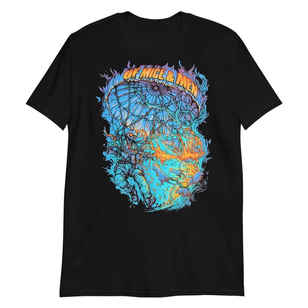 Мужская футболка с изображением зомби солдата эмо металлический сердечник