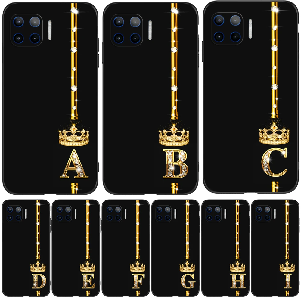 For Motorola Moto G 5G Plus Phone Back Cover Soft Silicone Black Tpu Case Gold Letters