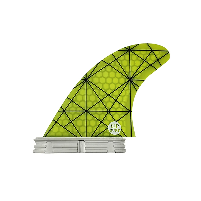 UPSURF FCS 2 Fins M/L Surfboard Fins Yellow Thruster Honeycomb Carbon Quilhas Paddle Board Sup Surf Fin g5/g7 Tri Fin