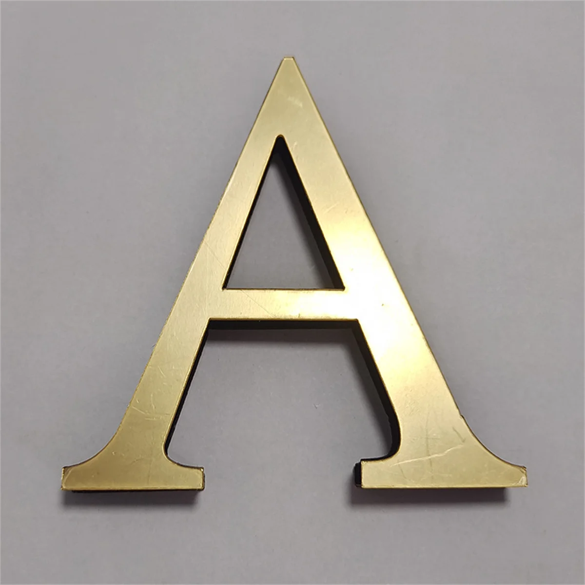 10/20 cm Gold/Schwarz/Silber 26 Buchstaben 3D Spiegel EVA Acryl Originalität Wandaufkleber für Name Alphabet Hochzeit Kunst Wanddekoration – Detail 9