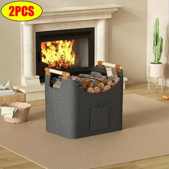 Foldable Firewood Storage Basket 1