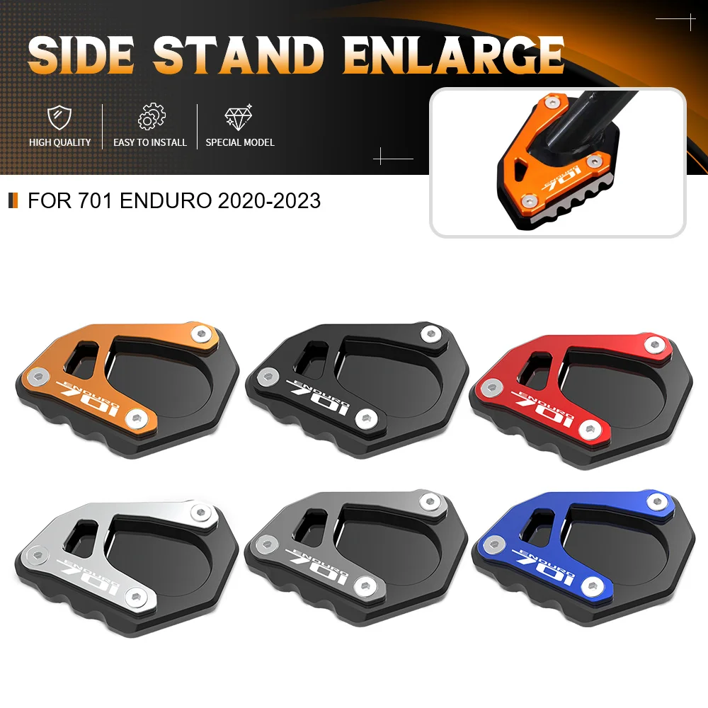 

FOR Husqvarna 701 Enduro 2020 2021 2022 2023 Side Stand Foot Enlarger Plate Pad Kickstand Support Pad Shell Cover 701 SMC 701SMC