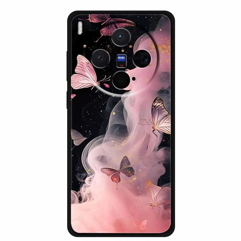 Black TPU Soft Silicone Phone Case  - Fashionable Anime Design with Protective Bumper