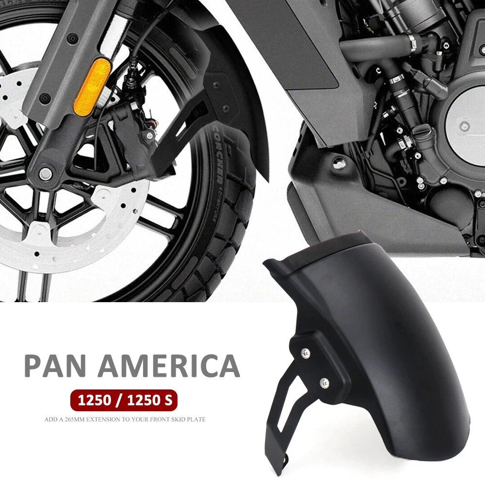 

New PA1250 PA1250S Motorcycle Front Fender Cover Black For Pan America 1250 S PAN AMERICA 1250 Special 2021 2022 2023 2024