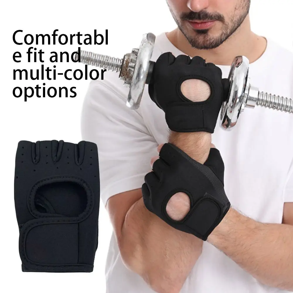Weightlifting Gloves Women Men Fitness Gym Gloves Half Finger Breathable Non-slip Gel Pad Bodybuilding Training Dumbbells Gloves 5