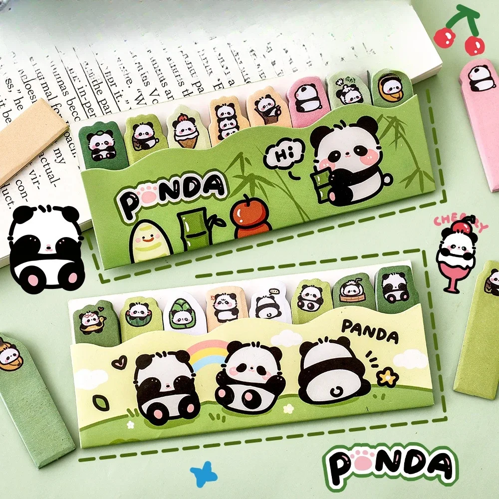 4 pcs/lot Cartoon Panda N Times Memo Pad Scrapbooking Sticky Notes Cute Decor Planner Stickers Bookmark Stationery Supplies 4