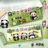 4 pcs/lot Cartoon Panda N Times Memo Pad Scrapbooking Sticky Notes Cute Decor Planner Stickers Bookmark Stationery Supplies 4