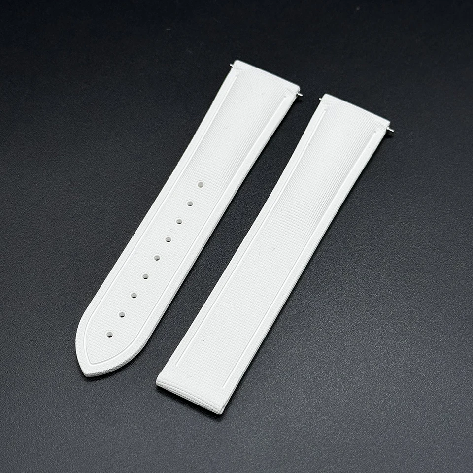 Premium Woven Pattern Sports Deployant Rubber Watch Band