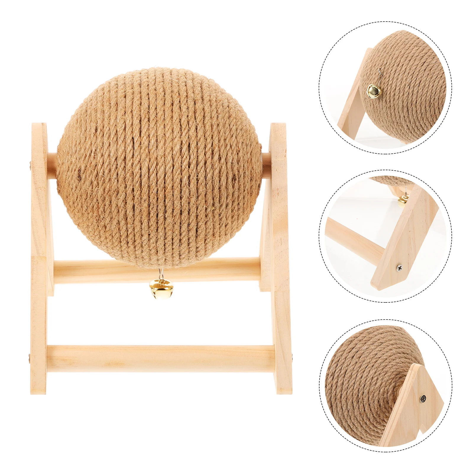 

Cat Scratching Board Wear-resistant Scratcher Post Kitten Home Household Wooden Stable Scratchers Pet Toy