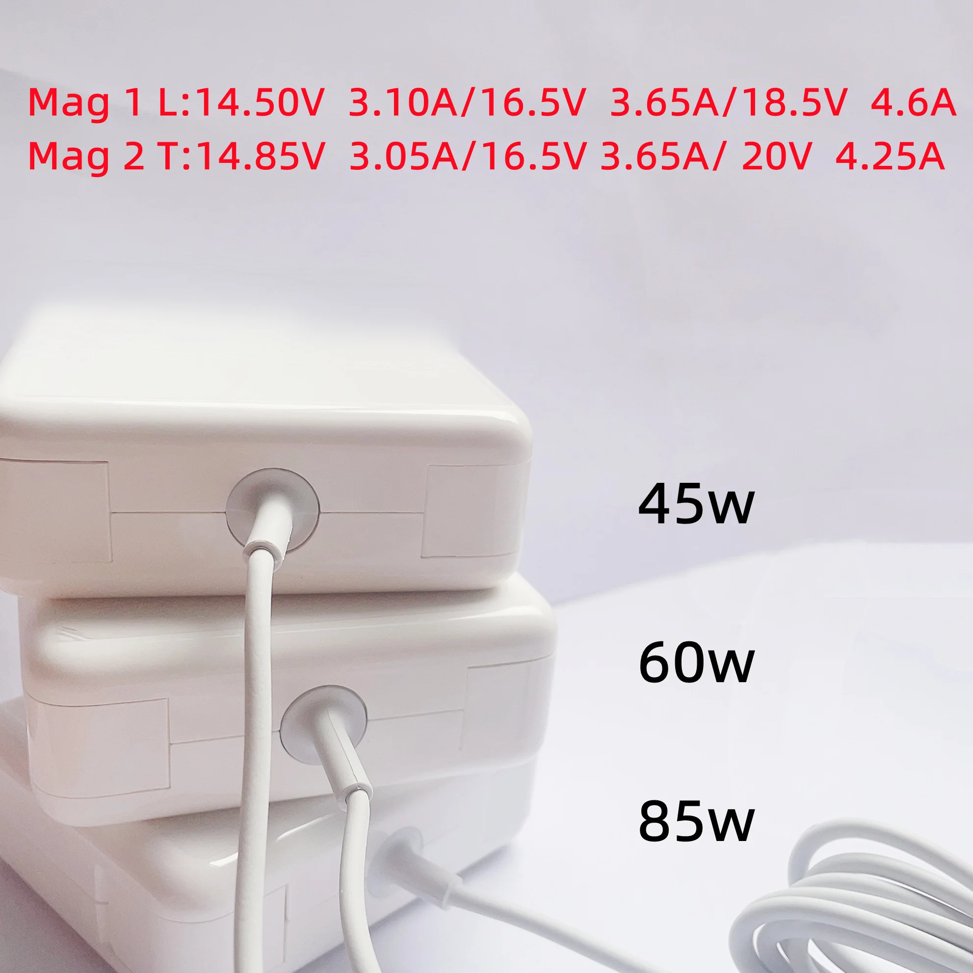 60W Charger Compatible for Apple Macbook, 16.5V - 3.65A