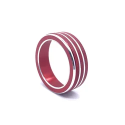 Sleek Gear Shift Knob Decoration Ring Trim Cover - Premium Car Interior Accessory (Red)