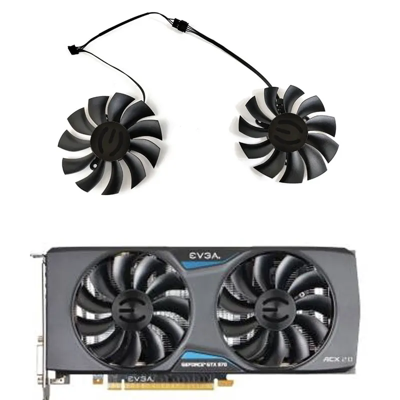Evga 85Mm Pla09215B12H Gtx 970 980 950 960 Ventola Gpu, Per Evga Gtx 1080 1070 1060 980 970 960 950 Ventola Di Raffreddamento Della Scheda Grafica