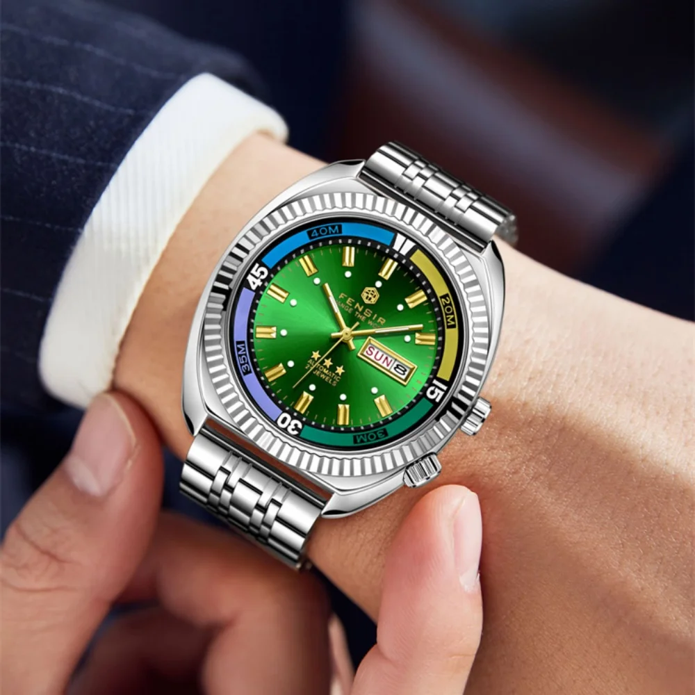Luxury High-End Men's Watch: European & American Style, Fashionable, Personalized, Waterproof Steel Band, Multifunctional Timepiece