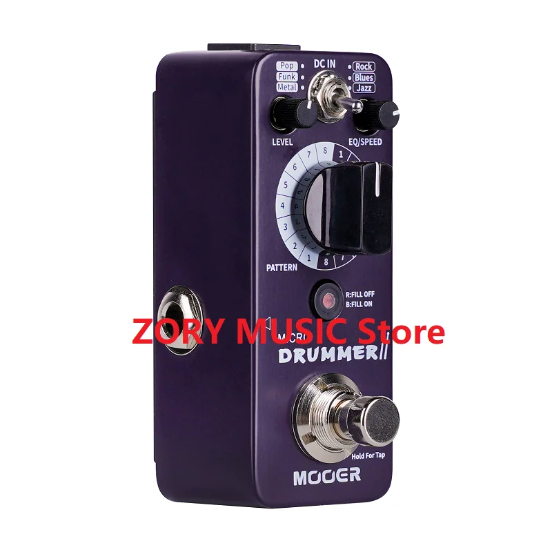 Mooer-電子機器用ドラムマシン,ドラマーx2,本物のサンプリング