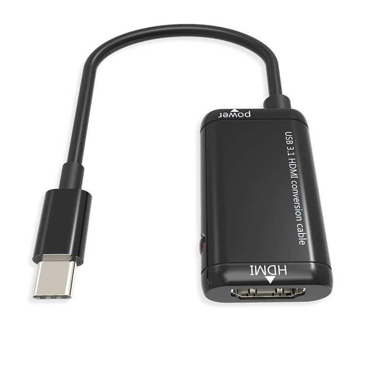 USB-C Type C для HDTV женский разъем адаптера USB 3,1 кабель для MHL Android Phone Tablet Black