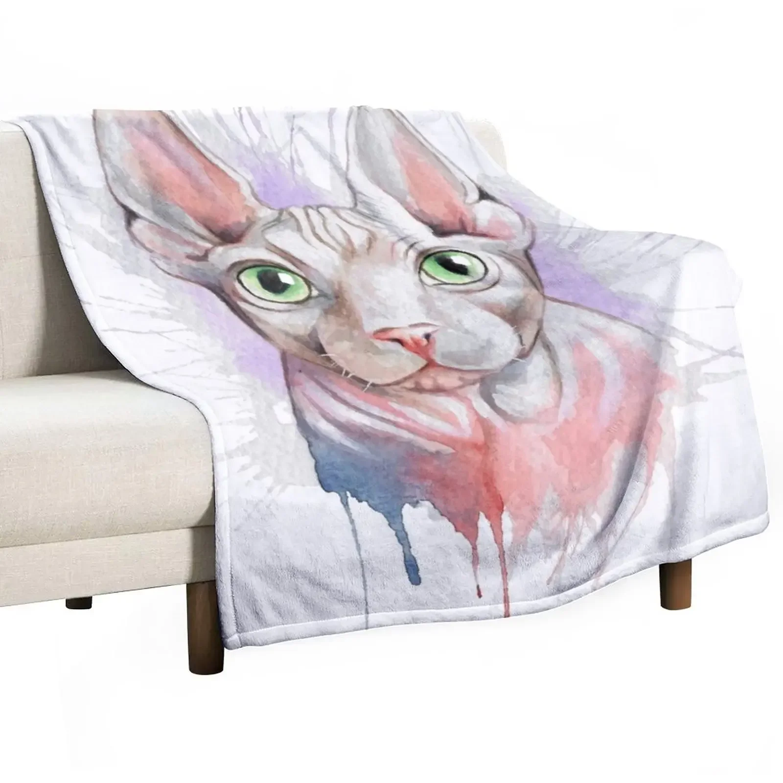 

Sphynx cat Throw Blanket Shaggy For Baby Blankets