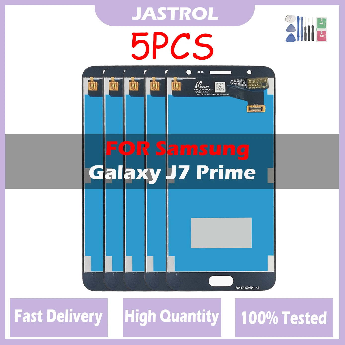 5 Pz/Lotto Display Lcd Da 5.5 "Per Samsung Galaxy J7 Prime G610 G610F On7 2016 G6100 Display Touch Screen Senza Cornice