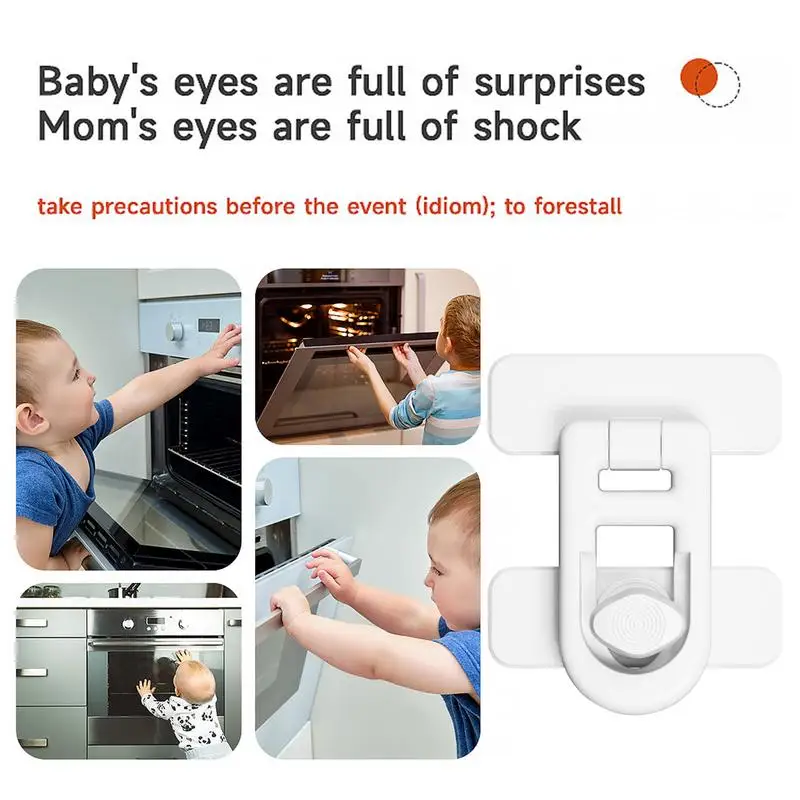 Fridge Child safety Lock Keyless Refrigerator Door Latch Locks Oven Baby Proofing Oven Child Safety Lock for household accessory child lock safety lock refrigerator lock refrigerator door lock
