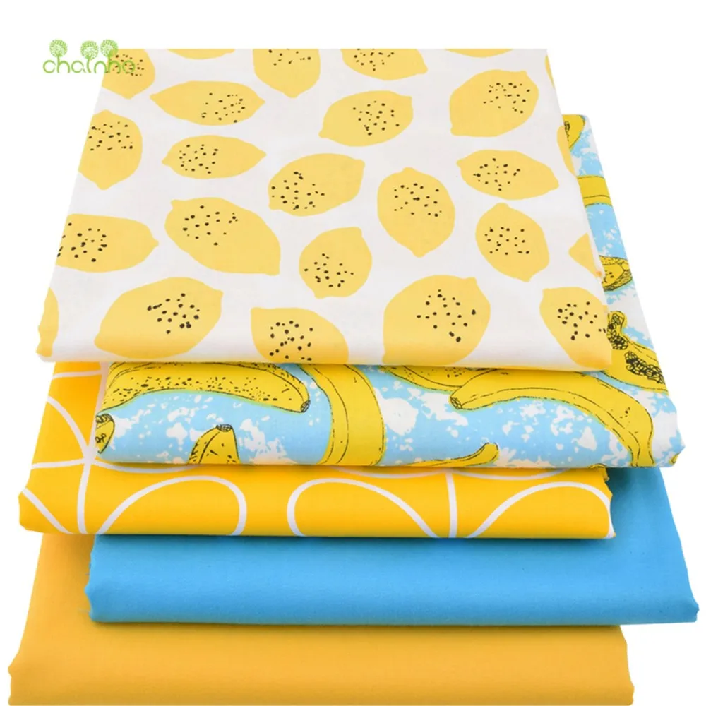 Chainho,Printed Twill Weave Cotton Fabric,DIY Quilting & Handmade Sewing Material,Patchwork Cloth,5 Design,2 Specification,CC162