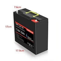 Nouveau 12V LiFePO4 batterie 6000 + DeepCycle batterie Rechargeable 20Ah avec 30A BMS pour énergie éolienne solaire e-moteur e-bike 3