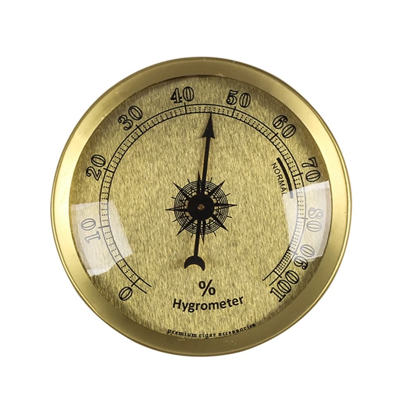 

Analog Hygrometer Humidity Gauge Mechanical Cigar Hygrometer Accurate & Reliable