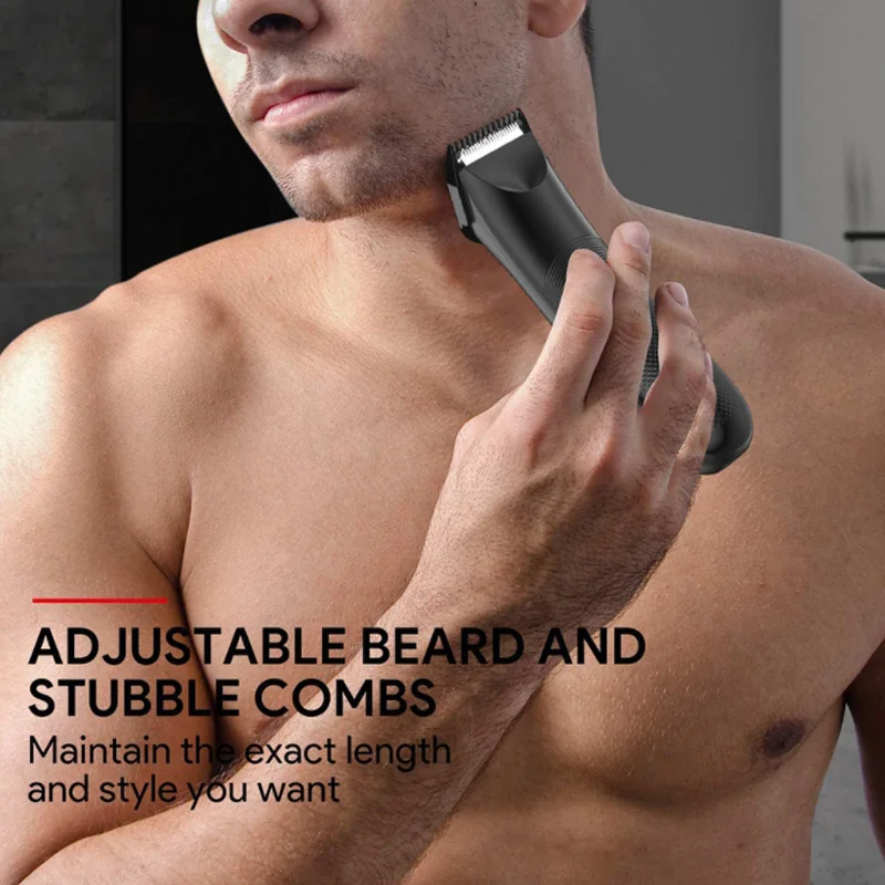 

Men's Body Hair Trimmer Private Pubic Shaver With LED Light Epilator Washable Shaver Leg Hairs JT233307
