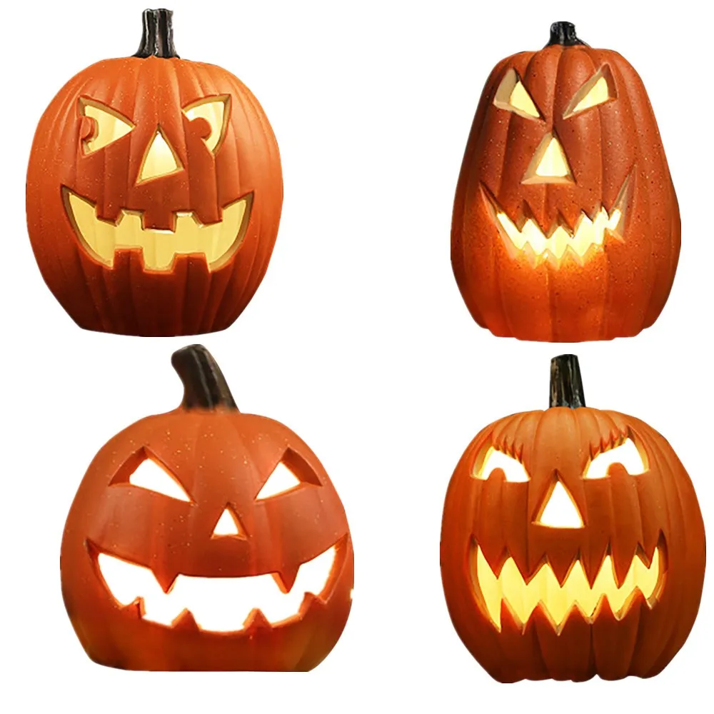 Halloween Led Pumpkin Lantern Led Light Lamp Lantern Home Props Bar Halloween Decor Led Lantern Scene Layout Home Decoration