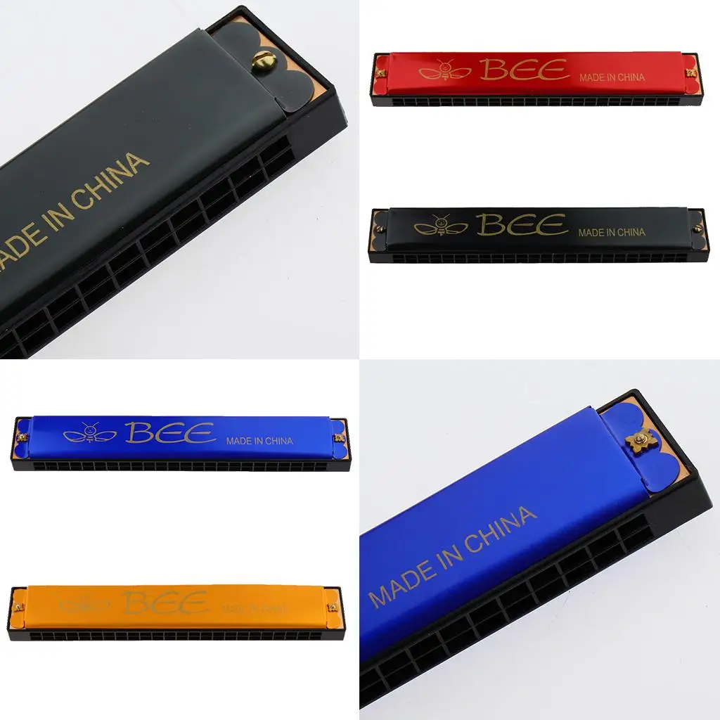 

24 Holes C Key Dual Tone Harmonica Mouth Organ Wind Musical Instrument Leisure Supplies